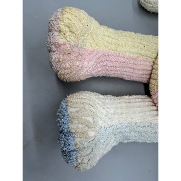 large fine toy Patchwork Chenille Stuffed Bunny Ribbon Pastel Plush animal READ - Picture 5 of 8